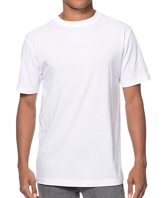 Zine Baseline White Crew Neck T-Shirt | Zumiez