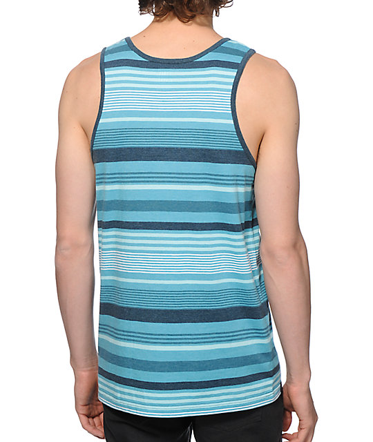 Zine Blue Sky Striped Tank Top | Zumiez