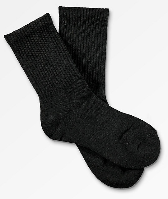 Zine Boys Black Crew Socks Zumiez