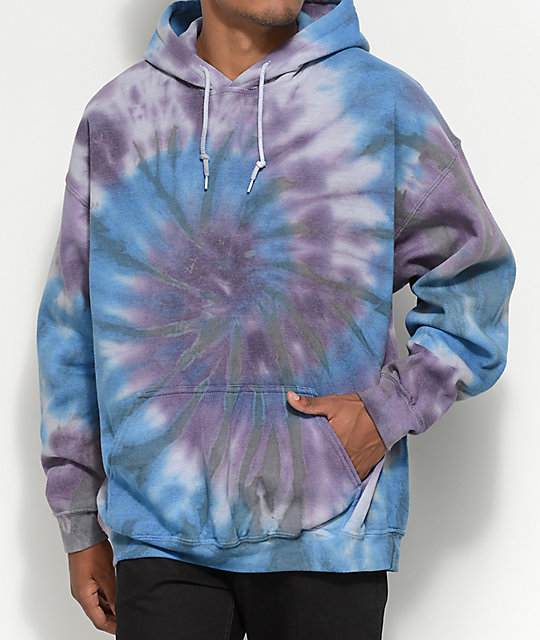 zine castle tie dye hoodie