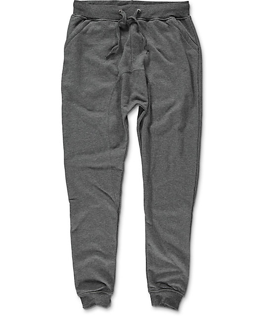 Zine Cover Charcoal Solid Knit Jogger Pants | Zumiez