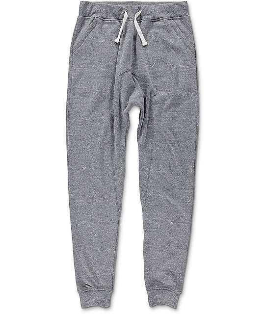 grey knit joggers