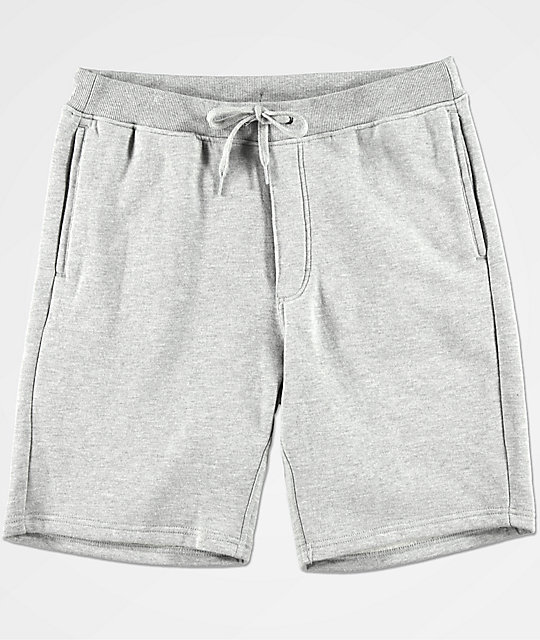 fleece grey shorts