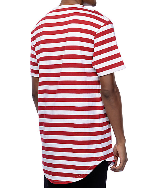 yg red and white striped shirt