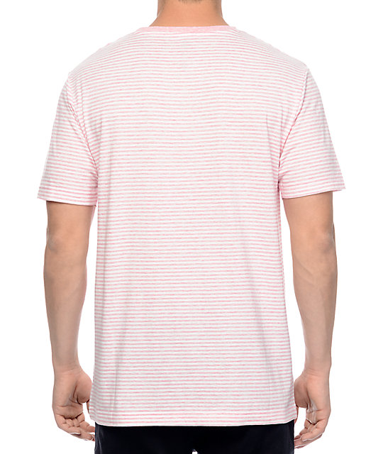 Zine Hart Light Pink & White Stripe T-Shirt | Zumiez