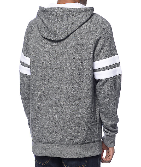 Zine Kensington Ash & White Stripe Hoodie | Zumiez