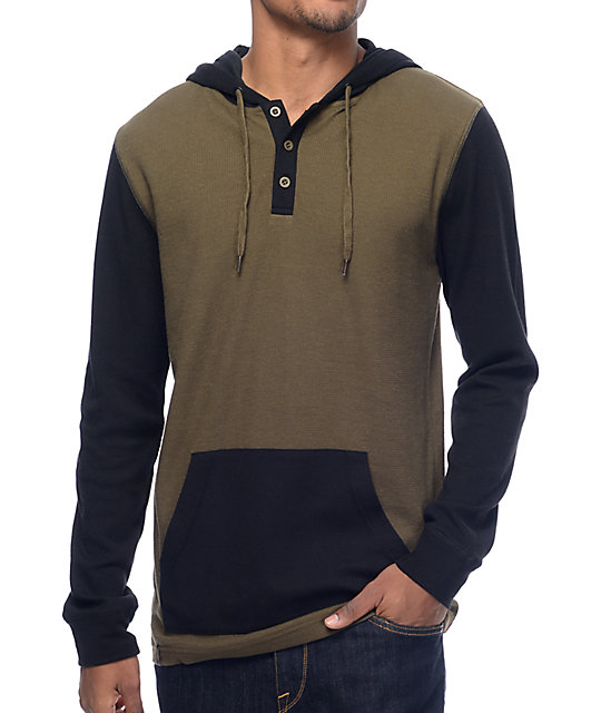 henley with hood