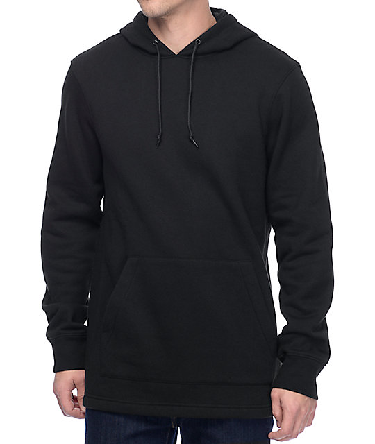 black pullover fleece