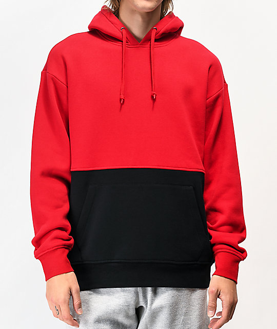 Sudadera negra con rojo Clearance