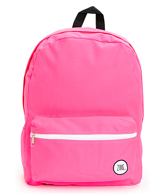 Zine Neon Pink Backpack | Zumiez