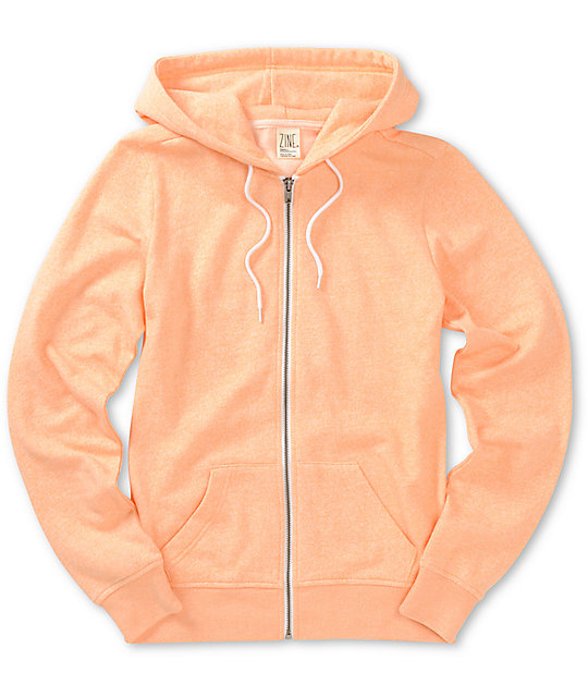 peach orange hoodie