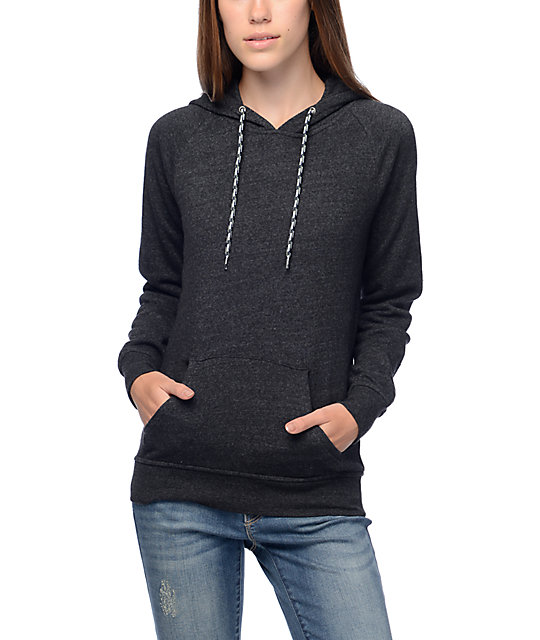 Zine Phoebe Solid Charcoal Hoodie | Zumiez