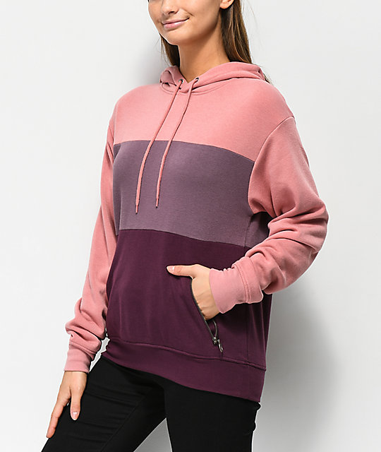 pink burgundy hoodie