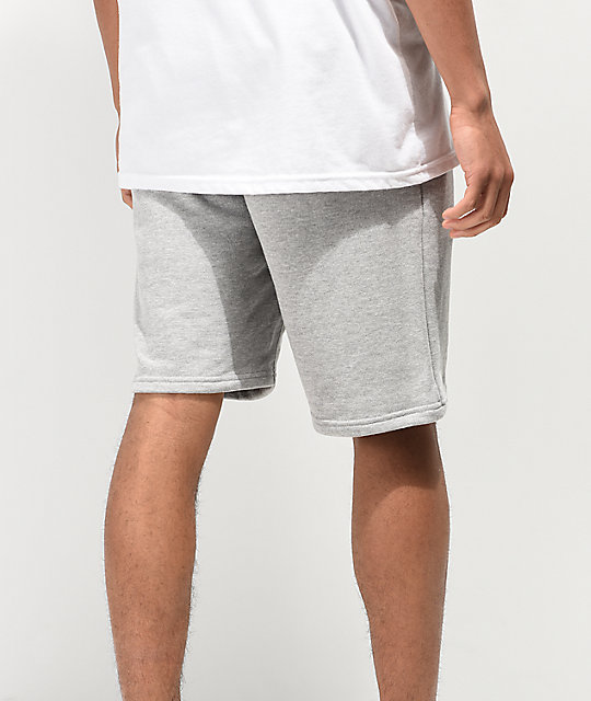 men grey sweat shorts