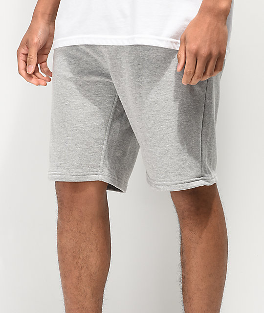 women grey sweat shorts