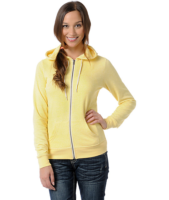yellow zip sweatshirt