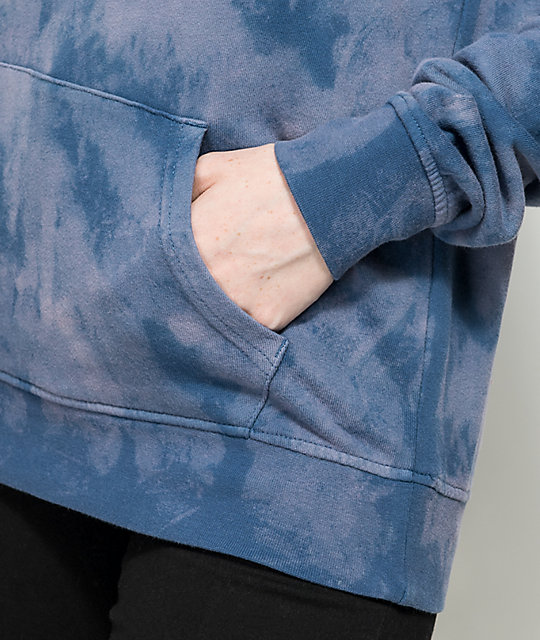 bleach dye navy blue sweatshirt