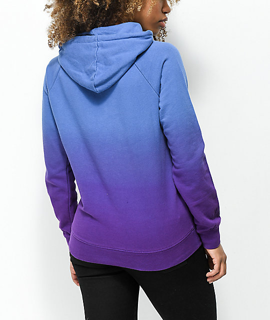 blue ombre hoodie