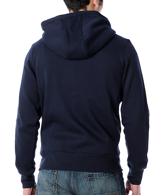 Zoo York Immergruen Navy Zip Up Hoodie | Zumiez