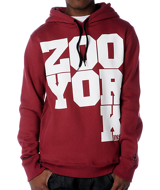 zoo york red hoodie