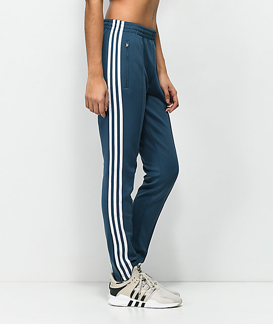 adidas pants blue stripes