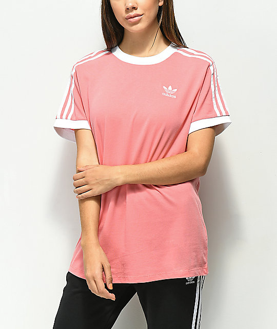 adidas 3 stripes pink
