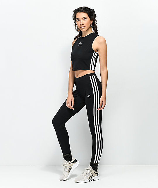 adidas leggings and crop top