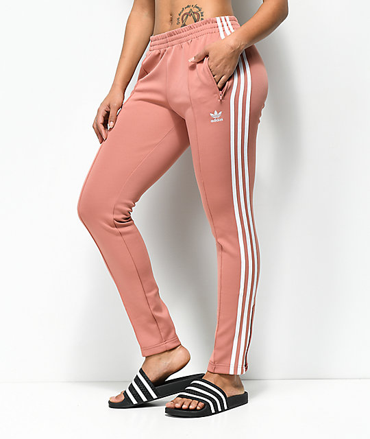 adidas 3 Stripe pantalones de chándal rosa adidas 3 Stripe pantalones de chándal rosa