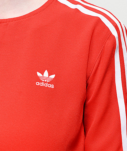 adidas 3 stripes red