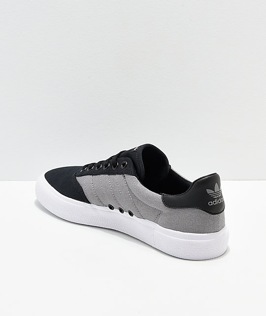 adidas 3MC Black, Grey &amp; White Shoes Zumiez