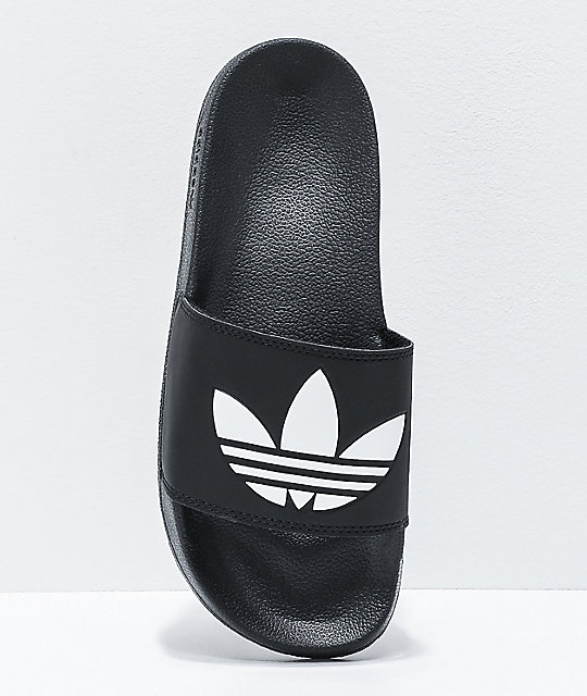 adidas Adilette Lite sandalias negras y blancas adidas Adilette Lite sandalias negras y blancas
