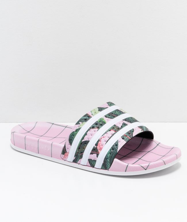 pink adidas sandals