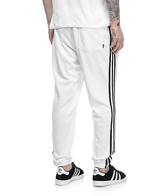 adidas BB White Sweatpants | Zumiez