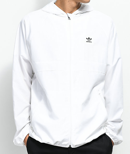 white mens adidas jacket