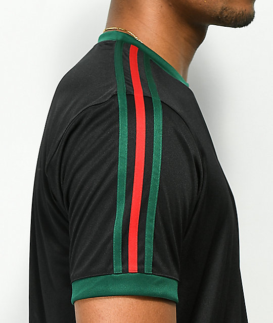 black and green adidas shirt