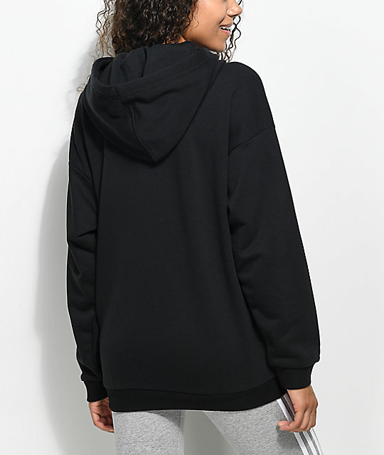 adidas Black Trefoil Hoodie | Zumiez