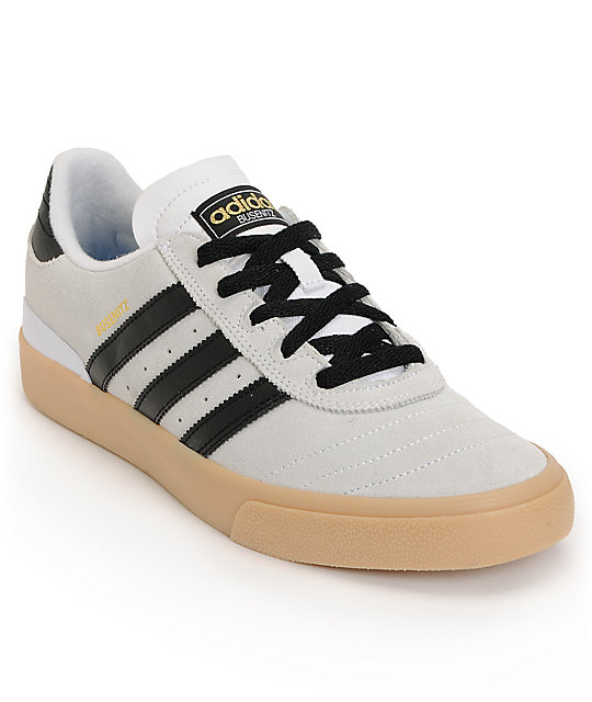 adidas busenitz vulc samba white & gum shoes