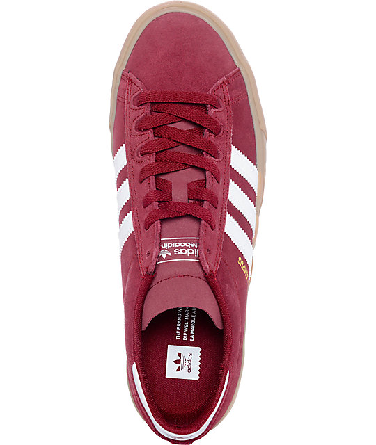 adidas color vino mujer