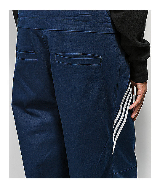 adidas chino navy overalls