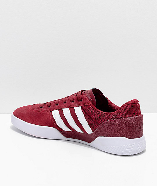 burgundy adidas skate shoes