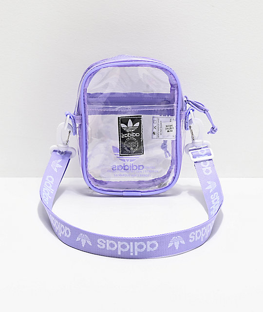 adidas Clear & Purple Shoulder Bag | Zumiez