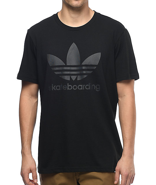 grey and black adidas shirt