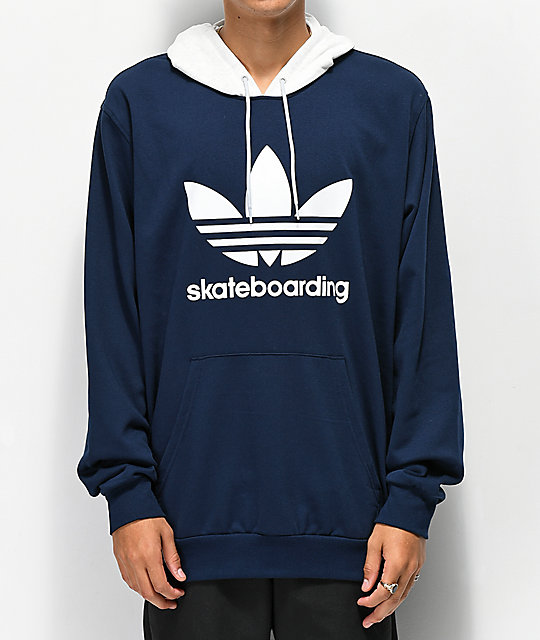 white and blue adidas hoodie