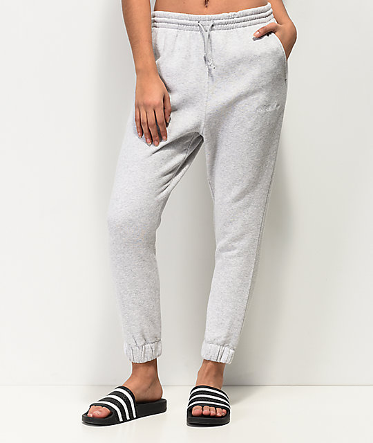 grey adidas sweat pants