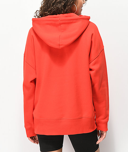 all red adidas hoodie