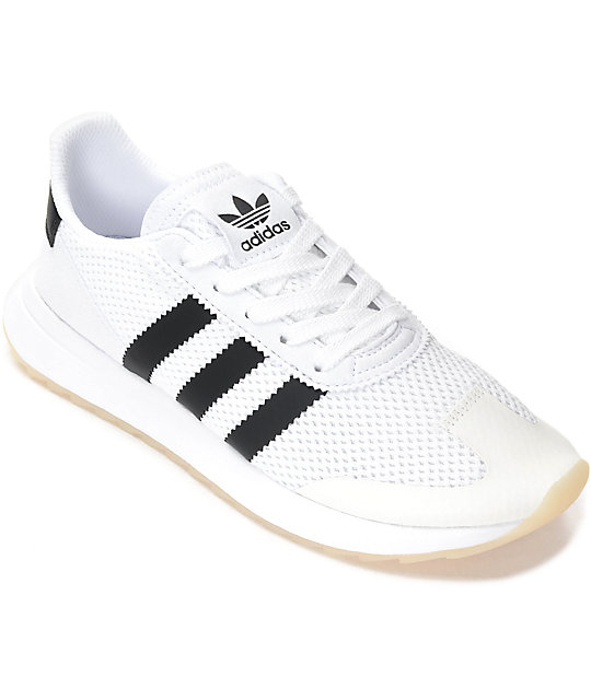 adidas Flashback White & Black Shoes | Zumiez