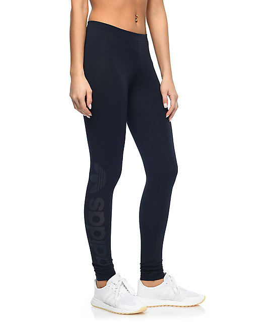 navy adidas leggings