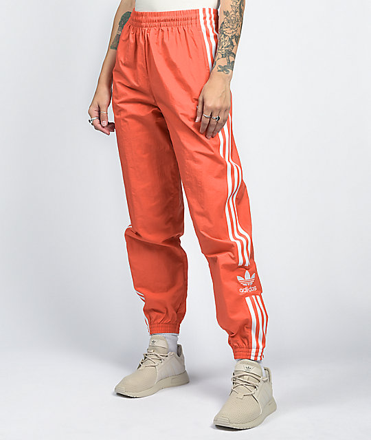 orange track pants adidas