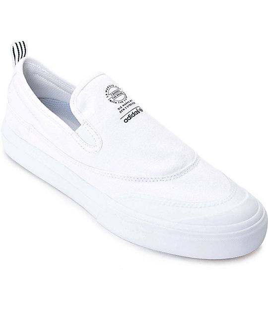 adidas matchcourt slip on white 