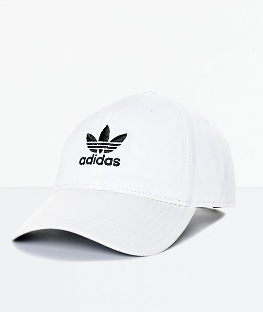 adidas black trefoil hat